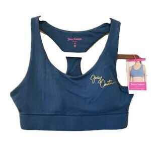 NWT Juicy Couture Blue Sport Bra Sz Small Reg $38